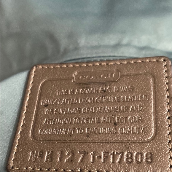 Coach Chelsea Metallic Chain Strap Shoulder Bag/ COA - Picture 10 of 15